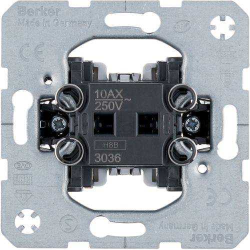 Berker 3036 Wechselschalter 10AX 250V~, Lichtsteuerung, Wippschalter-Einsatz Mesch Shop Berker 3036 Wechselschalter 10AX 250V~, Lichtsteuerung, Wippschalter-Einsatz Mesch Shop